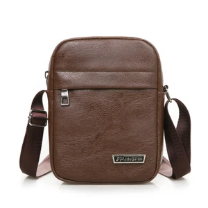 Herren Leder Handy Tragetasche Gürteltaschen Schulter Crossbody Hüfttasche Handtasche - Bild 1 von 10