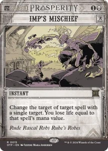 MTG Imp's Mischief 15 Rare OTJ Breaking News - Picture 1 of 1