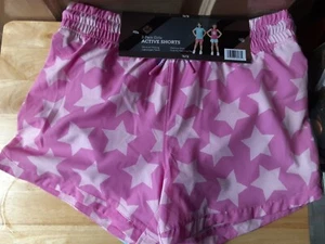 Member's Mark (TWO) Pair- Girls Active Wear Shorts Size 14/16 NEW WITH TAGS - Picture 1 of 2