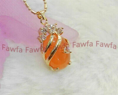 Collar Colgante 9 Colores Dorado 13x18mm Ovalado Ópalo Mexicano Piedras Preciosas 17"" AAA Foto 1 de 4