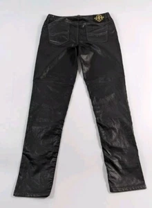 Ralph Lauren Black Coated Stretch Cotton Skinny Jeans Age 16 Waist 29in L29 - Picture 1 of 4