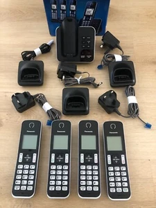 Téléphones sans fil PANASONIC KX-TGD624 avec répondeur - Combiné quad - Photo 1/11