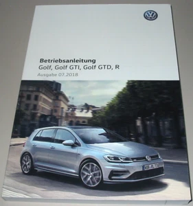 Betriebsanleitung VW Golf VII Typ AU GTI GTD R Bedienungsanleitung 07/2018 NEU - Bild 1 von 1