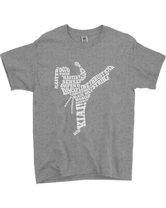 Girls Karate Typography Youth T-Shirt Martial Arts Gift Idea - Picture 1 of 14