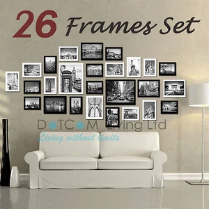 Juego de 26 piezas de marcos de fotos múltiples 164 cm x 74 cm collage decoración del hogar - Imagen 1 de 13