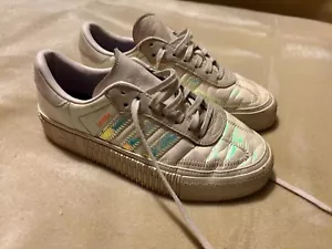 Women's Adidas Samba Rose Lux Lustre Trainers Size 5. Iridescent. Platform. - Picture 1 of 11