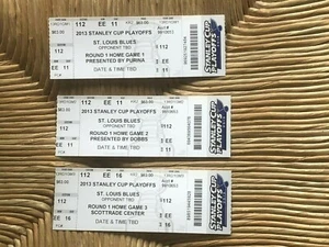 St Louis Blues LA Kings 2013 NHL Playoff Ticket Stubs - Mint Condition Free Ship - Picture 1 of 1