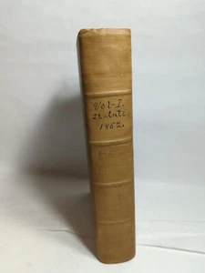 Vintage 1852 Revised Statutes Of Indiana Vol. 1 Hardback - Picture 1 of 12