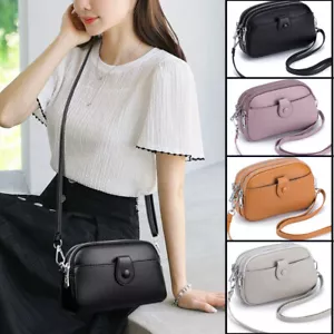 Small Crossbody Bags Genuine Leather Shoulder Handbags for Women and Girls - Picture 1 of 27