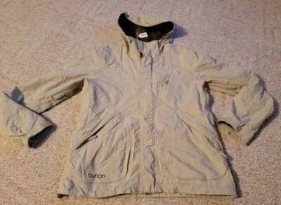 Burton Outlast Gore-tex Jacket  Women’s Medium Hooded Vented Tan - Image 1 of 4
