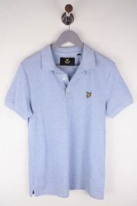 Lyle & Scott Men Polo Shirt Short Sleeves Casual Blue Cotton size S - Picture 1 of 6