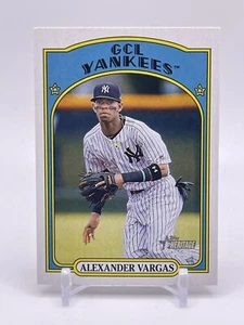 Alexander Vargas 2021 Topps Heritage Minors #27 New York Yankees - Imagen 1 de 1