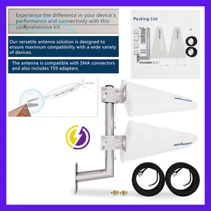 Mophamp MIMO 4G/5G External Antenna Kit 15Dbi Gain 698-3800Mhz 2X2 for LTE/NR Ho - Picture 1 of 1