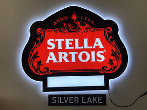 Stella Artois Customizable Led Beer Sign Light Bar Opti Neo Neon Edge Lit