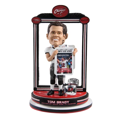 Tom Brady Tampa Bay Buccaneers & New England Patriots Dual Spinning Bobblehead Cover