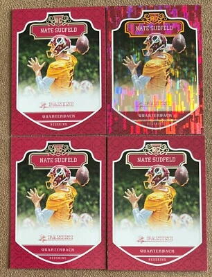 Nate Sudfeld 2016 Panini Football Rookie Lot #279 x4 w/ Chainmail Armor Parallel - Image 1 of 2
