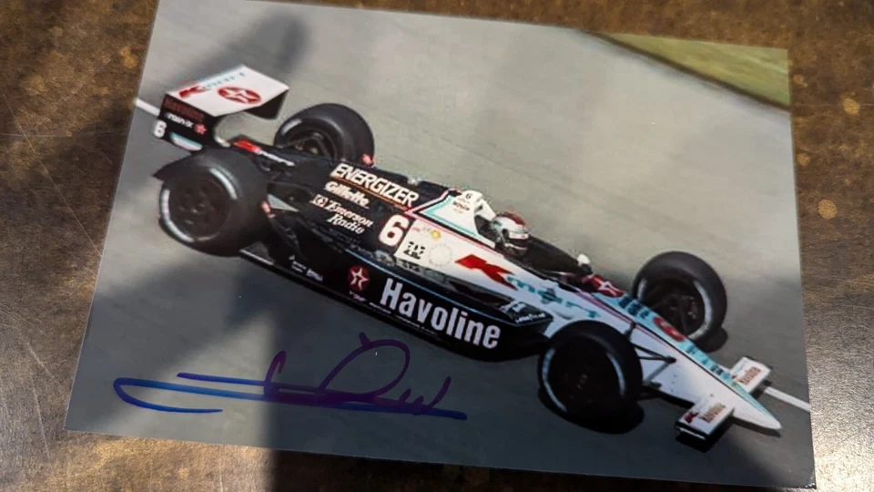 Mario Andretti Auténtico Firmado a Mano 4x6 Foto Autógrafo, Leyenda de Carreras Foto 1 de 1