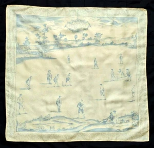 Vintage Liberty of London silk scarf - The laws of the game of cricket print - Picture 1 of 17