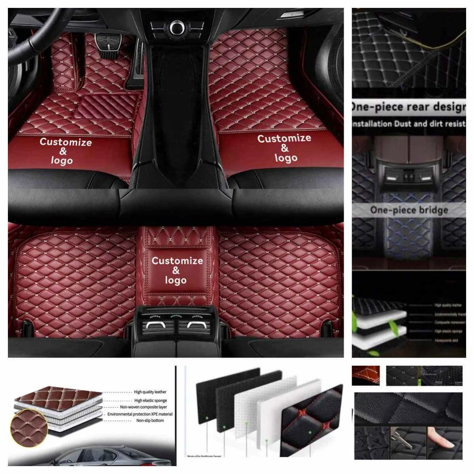For Lincoln All Models Car Floor Liner Mats Custom Waterproof Auto Carpets Pads - Image 1 of 4