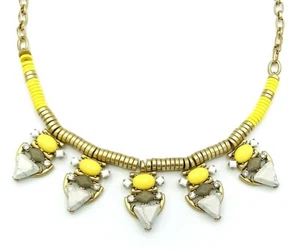 Stella And Dot Pavilion Yellow Statement Necklace - Picture 1 of 8