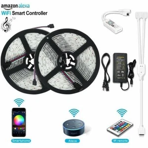 10M RGBW RGBWW LED Stripe Streifen Lichtband WiFi for Alexa Controller Netzteil - Bild 1 von 24