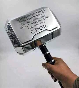 Réplica de película Thor Hammer Cosplay Metal MCU Thor Mjolnir escala 1/1 - Imagen 1 de 3