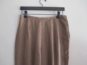 CANVASBACKS 10 Pants NEW w/Tag Waist 30" Cupro Rayon & Linen Made USA brown 31"L - Picture 1 of 12
