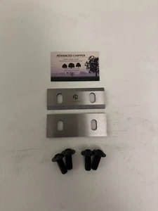 Cuchillas de astilladora para máquina FM6DD y pernos de montaje (JUEGO NUEVO) - Imagen 1 de 2