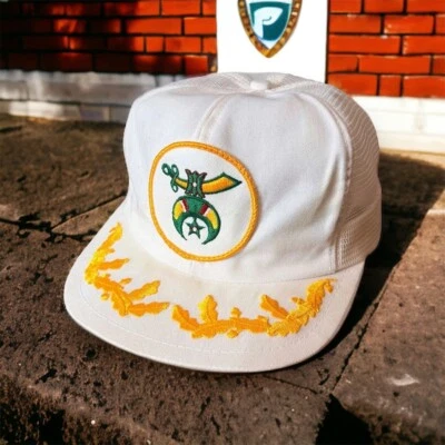 Vintage K Products Shriners Snapback Hat Trucker Hat Free Mason Scrambled Eggs - Изображение 1 из 4