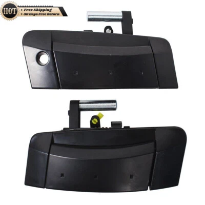 Silscvtt For Nissan 350Z 2-Door 2003-2009 Pair Outside Outer Black Door Handle - Image 1 of 4