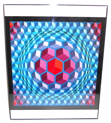Victor Vasarely : CHEYT - MC - 4 ( 1971 ) , Edition du Griffon , 1972 , gerahmt - Bild 1 von 2
