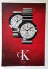 Pubblicita' Advertising Clipping Werbung Calvin Klein Watches  Red 1999 (R2)