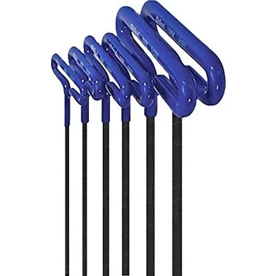 EKLIND 55166 Cushion Grip Hex T-Key allen wrench - 6pc set Metric MM sizes 2-6 - Image 1 of 4