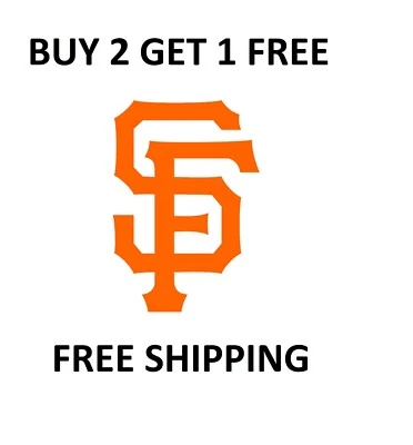 Adesivo de carro San Francisco Giants MLB beisebol vinil cortado - FRETE GRÁTIS - Imagem 1 de 2