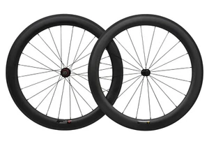 Clincher de llanta de carretera con ruedas de carbono de 60 mm sin tubo carrera 700C UD basalto mate - Imagen 1 de 10