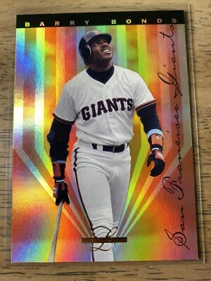 BARRY BONDS ** 1995 Leaf Limited GOLD FOIL PRISM #4 Baseball Card! SF Giants - Image 1 of 2