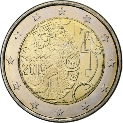 [#376183] Finland, 2 Euro, Rahapaja, 2010, Vantaa, Bi-Metallic, MS, KM:154 - Image 1 of 2