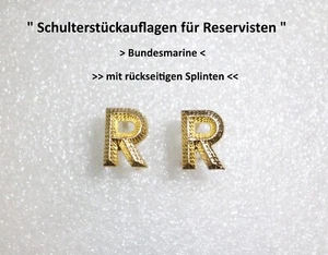 " 2 Stück    Reservist   "  SST Auflagen Bundesmarine - Bild 1 von 1