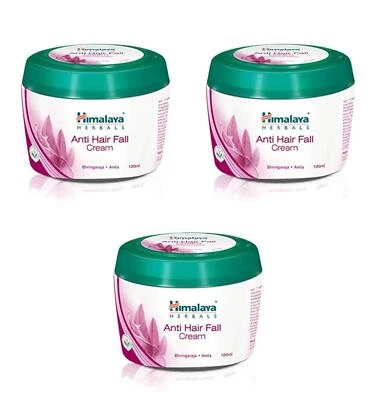 3x 100ml. Crema anticaída del cabello Himalaya reduce la caída del cabello con Bhringraja y Amla Foto 1 de 4