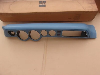 NOS Mopar 1979 Dodge B-Van Instrument Panel Dash Bezel Hood BLUE - Image 1 of 3