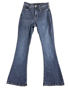 Banana Republic Premium Denim Jeans Women's Size 27S Curvy High Rise Flare - Picture 1 of 11