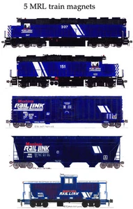 5 imanes de locomotoras y tren Montana Rail Link Andy Fletcher - Imagen 1 de 1