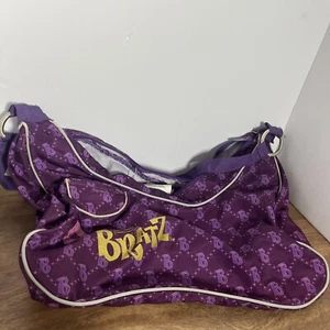 Vintage Bratz Dolls Y2K Bag Shoulder Bag Purple, Gold & Silver w/Zipper Closure - Picture 1 of 5