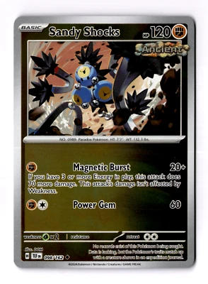 Sandy Shocks 098/162 Sv05: Temporal Forces Reverse Holo - Image 1 of 3