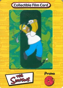 SIMPSONS FILM CARDZ YELLOW PROMO CEL CARD - Foto 1 di 1