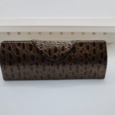 Eyeglasses hard Case brown leather  - Image 1 of 3