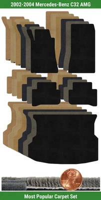 Juego de alfombrillas Ultimat personalizadas para Mercedes-Benz C32 AMG '02-04 (5 piezas) #Y0H Foto 1 de 4