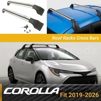 For 2019-2026 Toyota Corolla Hatchback Baggage Luggage Roof Racks Crossbars - Image 1 of 3