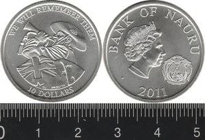 Nauru: 2011 $10 Remembrance Day / ANZAC, silver BU - Bild 1 von 1