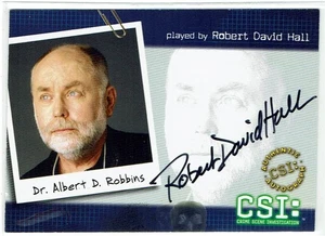 CSI Series 2 2004 Auto Autograph Card CSI-B2 Robert David Hall Dr Albert Robbins - Picture 1 of 3